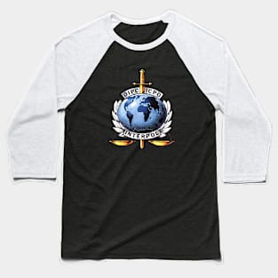 INTERPOL International Police Unit Seal Baseball T-Shirt